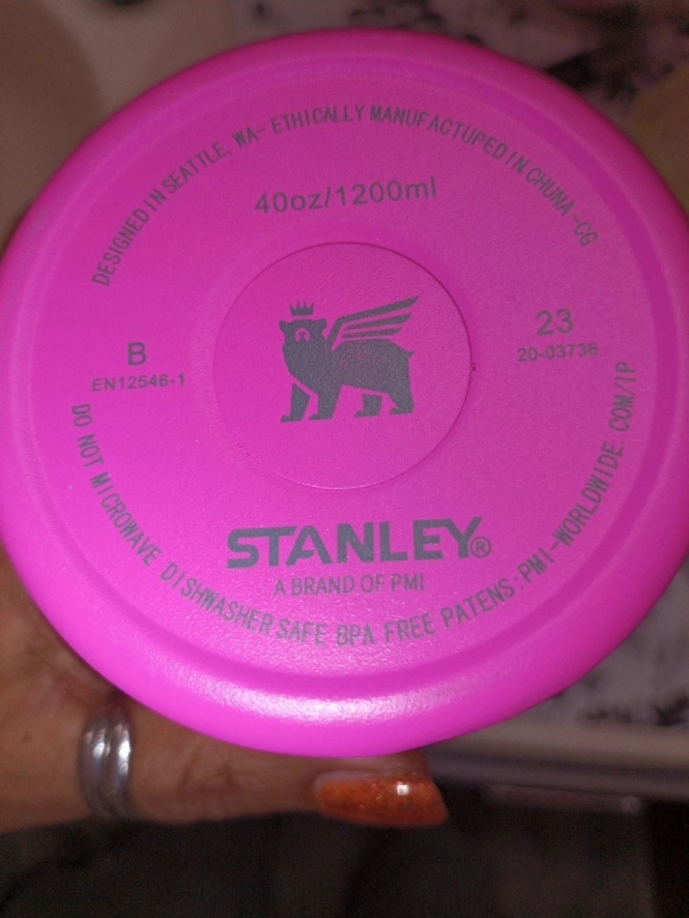 Stanley Pink Quencher H2.0 Tumbler with Handle - Bright Pink - Picture 3 of 6